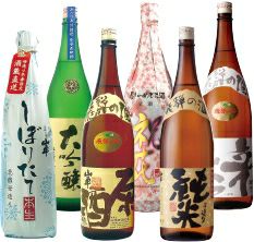 【25EF02／福箱】大吟醸あべりあ1800ml、祝花1800ml、辛くち1800ml、しぼりたて本生　花酵母造り1800ml、蔵出し原酒1800ml、特別純米1800ml【原田酒造場】