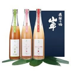 【母の日・父の日・ありがとうカード付き】和リキュールセット（にごり梅500ml・あらごし林檎500ml・白桃の露500ml）　【原田酒造場】
